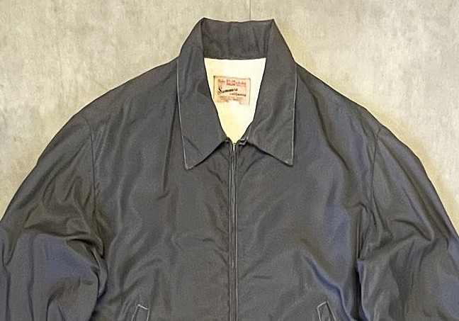 画像: 60'S SUMMERS CALIFORNIA 裏地付き ドリズラージャケット TALONジップ チャコール (VINTAGE)