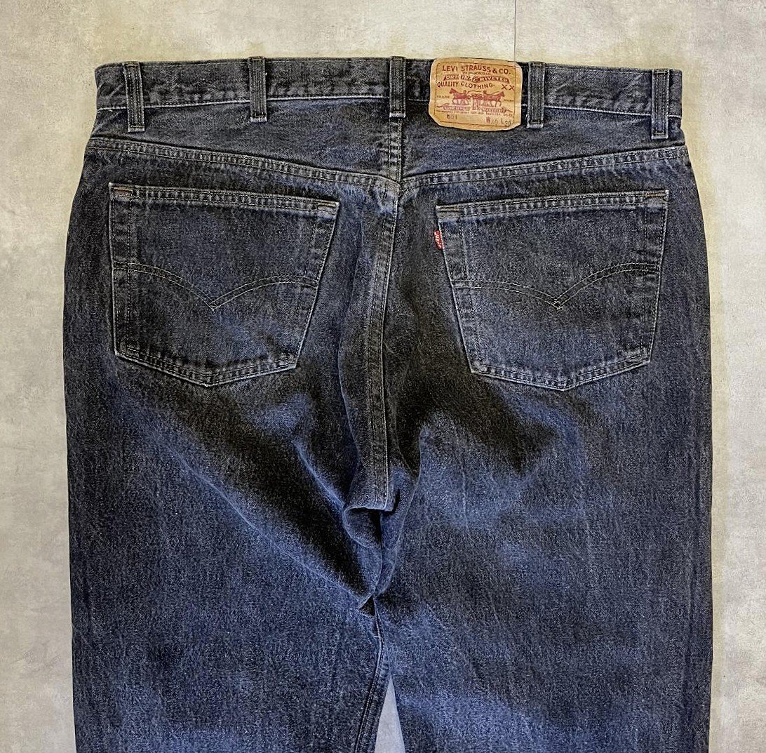 画像: 90'S LEVIS 501 デニム 先染めブラック W40L30 USA製 (VINTAGE)