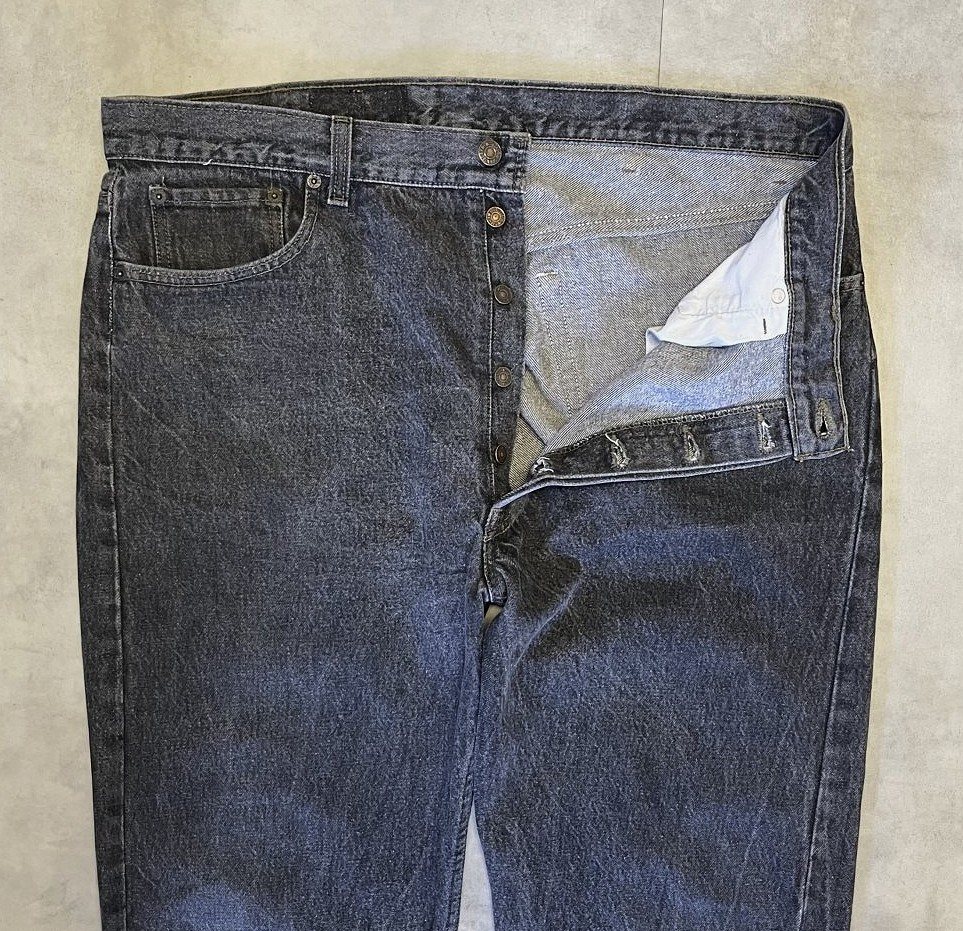画像: 90'S LEVIS 501 デニム 先染めブラック W40L30 USA製 (VINTAGE)