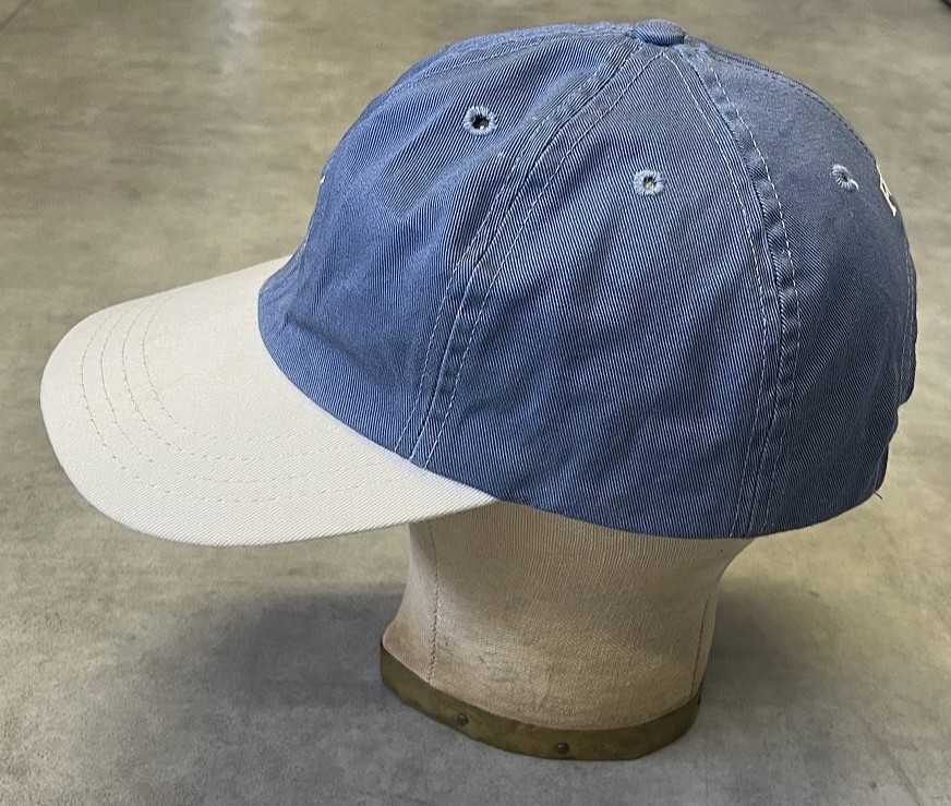 画像3: 90'S RALPH LAUREN ロゴ刺繍 ベースボールキャップ ツートンカラー USA製 (VINTAGE)