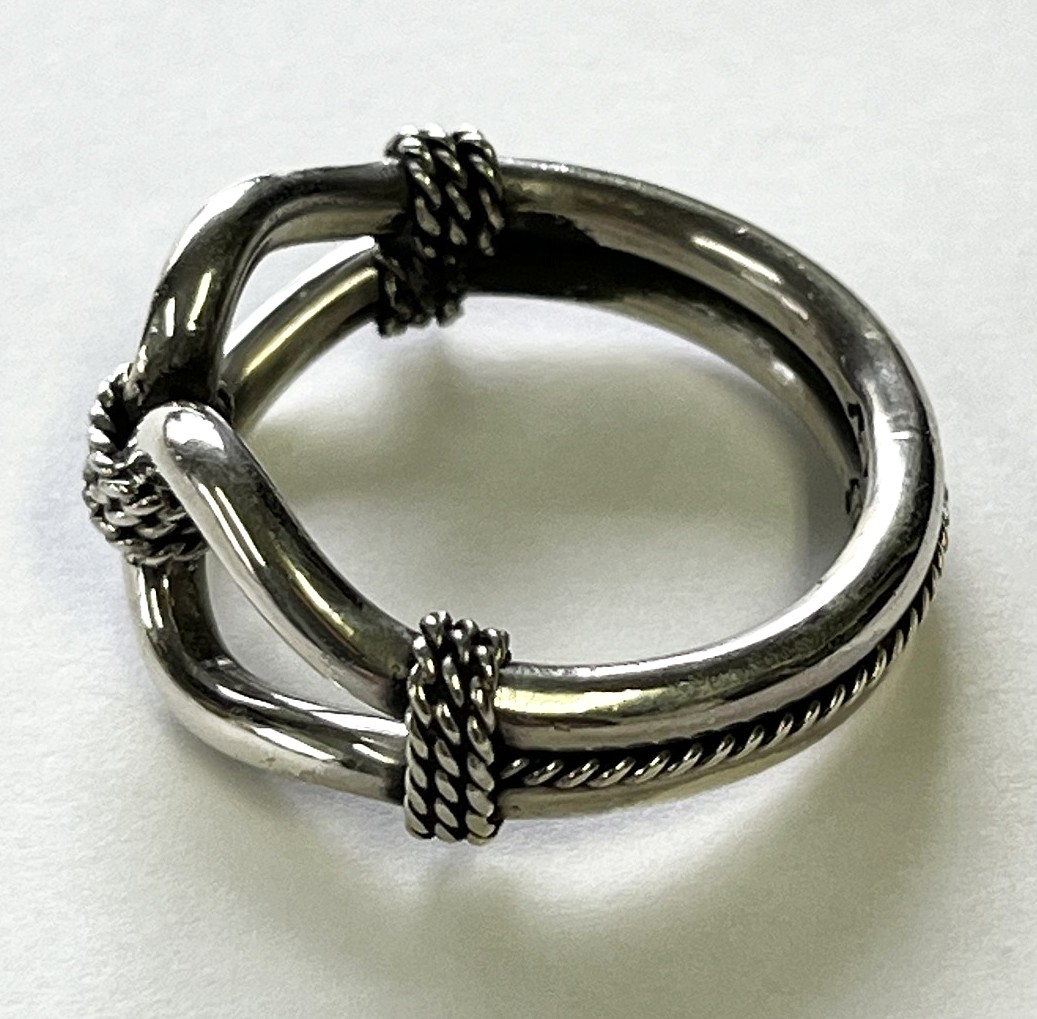 画像2: ナバホ族 インディアンジュエリー "STEVE ARVISO" ホースウィスパラー シルバーリング (NEW)