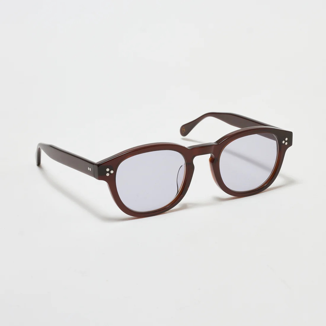 画像3: H OPTICAL "H-02" アイウェア ブラウン/ライトグレーレンズ (NEW)