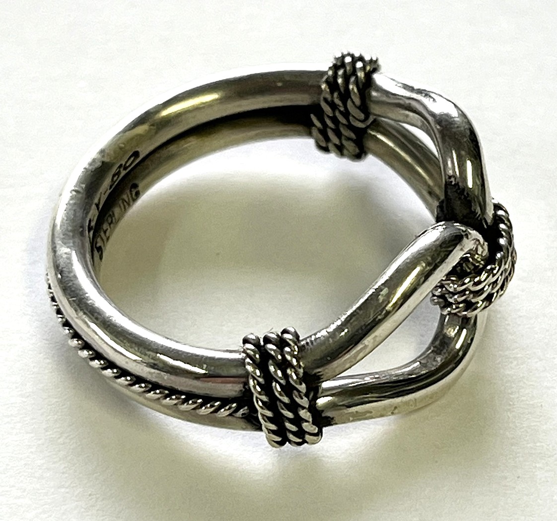 画像4: ナバホ族 インディアンジュエリー "STEVE ARVISO" ホースウィスパラー シルバーリング (NEW)