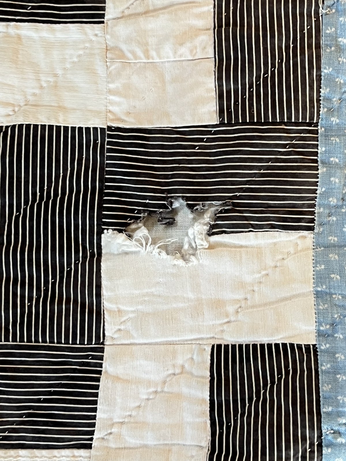 画像3: ヴィンテージ パッチワーク キルト ハンドメイド 188cm x 152cm USA製 (VINTAGE)