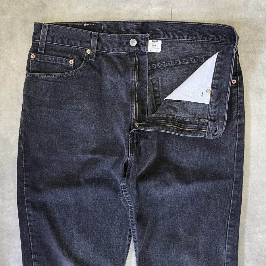 画像: 00'S LEVIS 505 デニム ブラック USA製 W38L30 (VINTAGE)