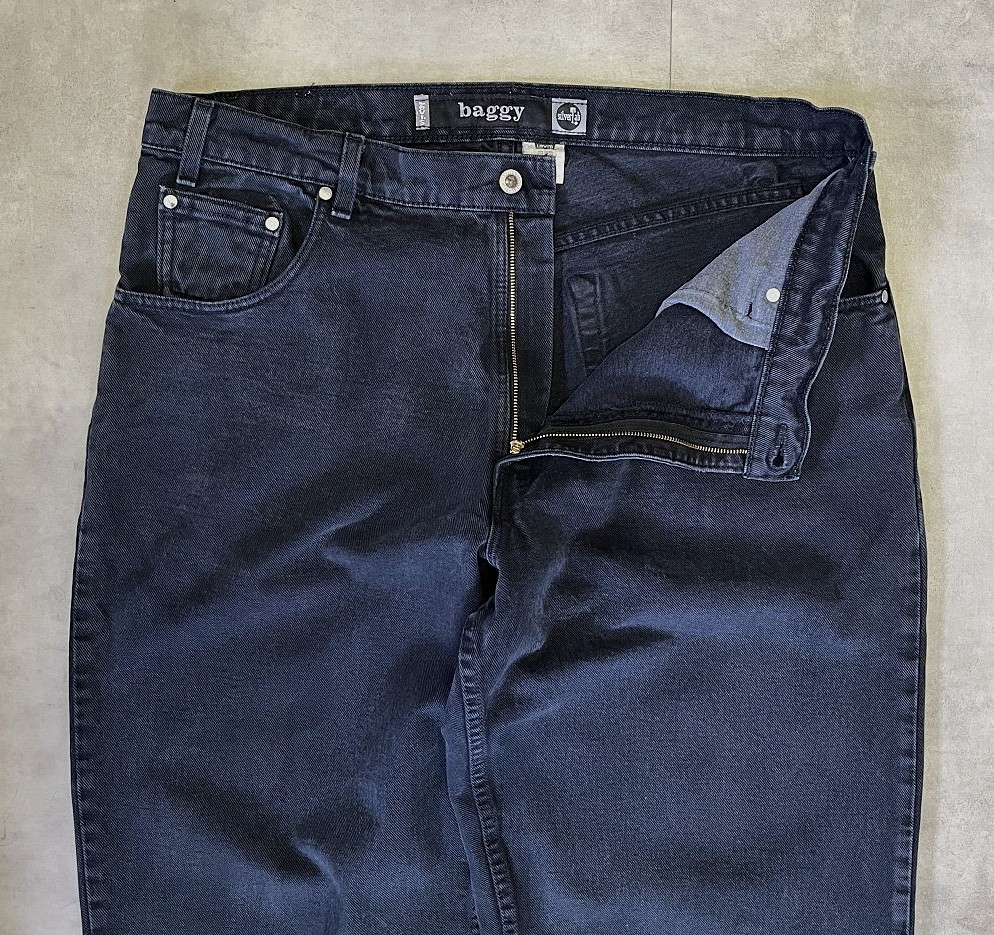 画像: 90'S LEVIS SILVER TAB "BAGGY" バギーデニム ブラック W38L32 USA製 (VINTAGE)