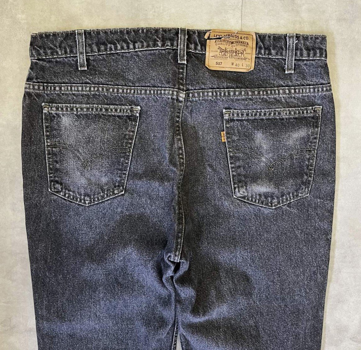 画像: 90'S LEVIS 517 デニム 先染めブラック W40L30 USA製 (VINTAGE)