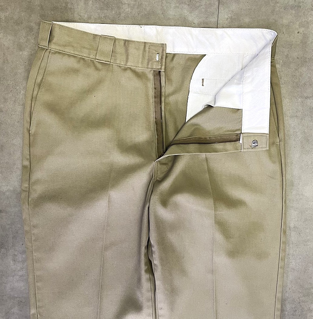 画像: 80'S DICKIES 874 チビタグ ワークパンツ ベージュ W36L31 USA製 (VINTAGE)