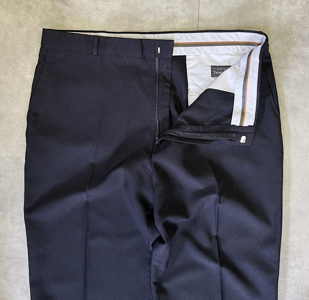 画像: 90'S LEVIS "TRAVELERS" スラックス ブラック TALONジップ (VINTAGE)