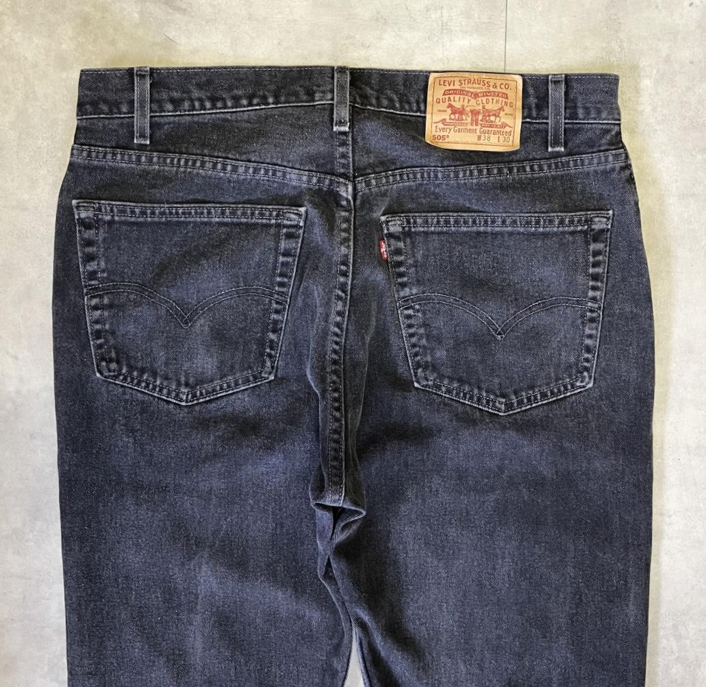 画像: 00'S LEVIS 505 デニム ブラック USA製 W38L30 (VINTAGE)