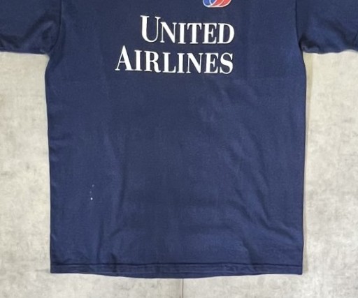 画像: 90'S UNITED AIRLINES 半袖 Tシャツ ネイビー (VINTAGE)
