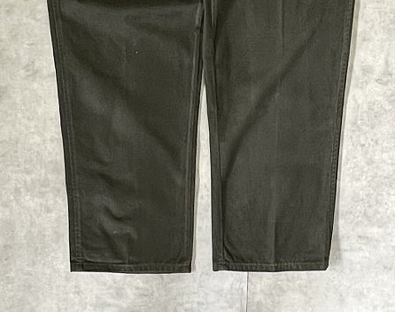 画像: 90'S RALPH LAUREN "ボックスロゴ" ツープリーツ チノパンツ ダークオリーブ USA製 (VINTAGE)