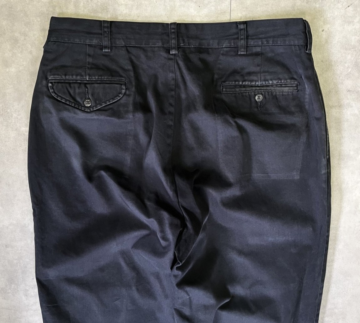画像: 90'S RALPH LAUREN "HAMMOND PANT" ツープリーツ チノパンツ ブラック (VINTAGE)