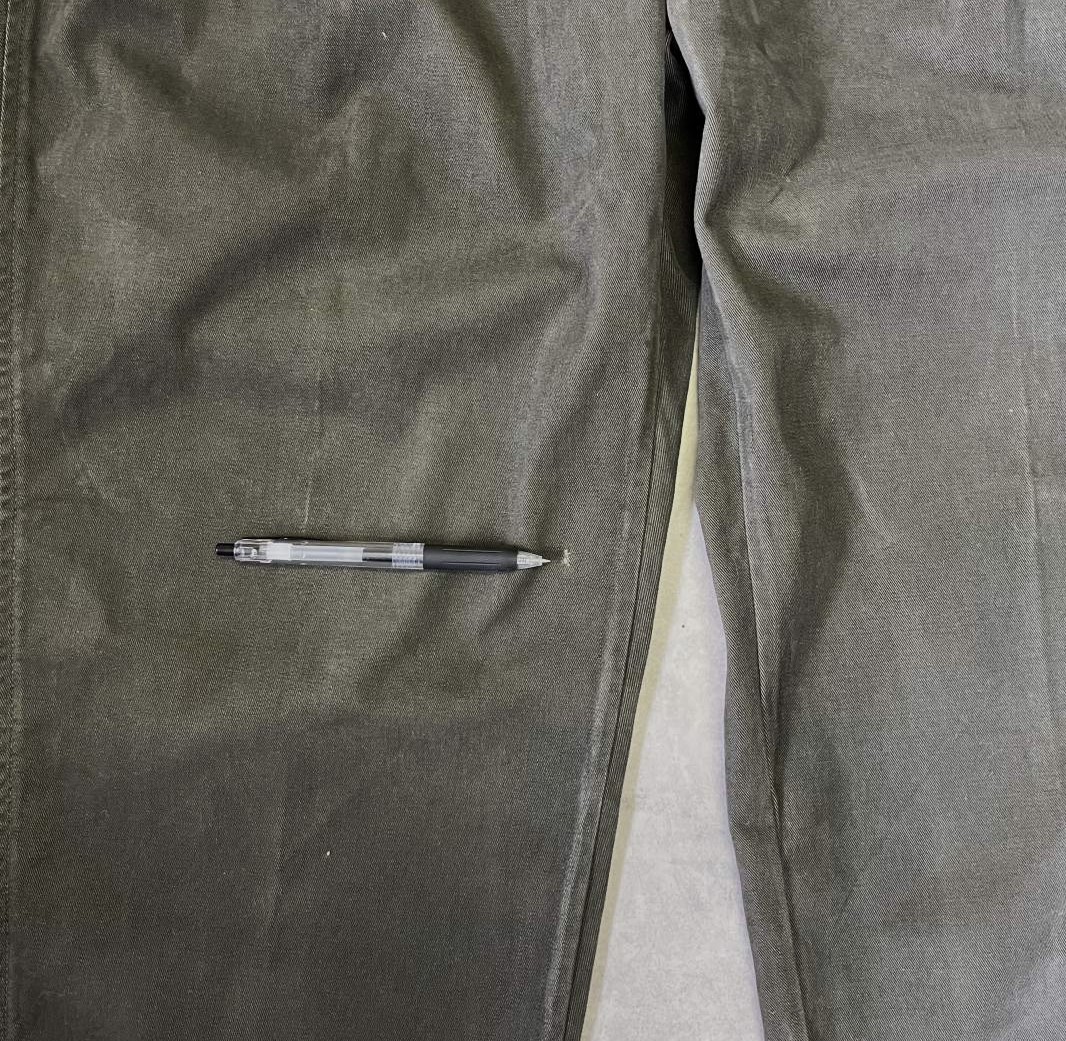 画像6: 90'S RALPH LAUREN "ボックスロゴ" ツープリーツ チノパンツ ダークオリーブ USA製 (VINTAGE)