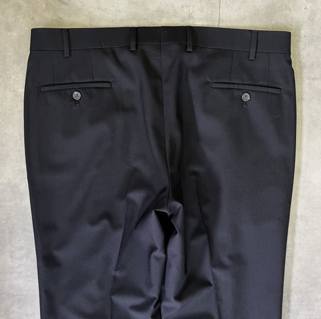 画像: 90'S RALPH LAUREN ツープリーツ ウール スラックス ブラック (MINT CONDITION)