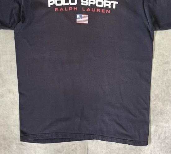 画像: 90'S RALPH LAUREN "POLO SPORT" 半袖 Tシャツ フェードネイビー (VINTAGE)