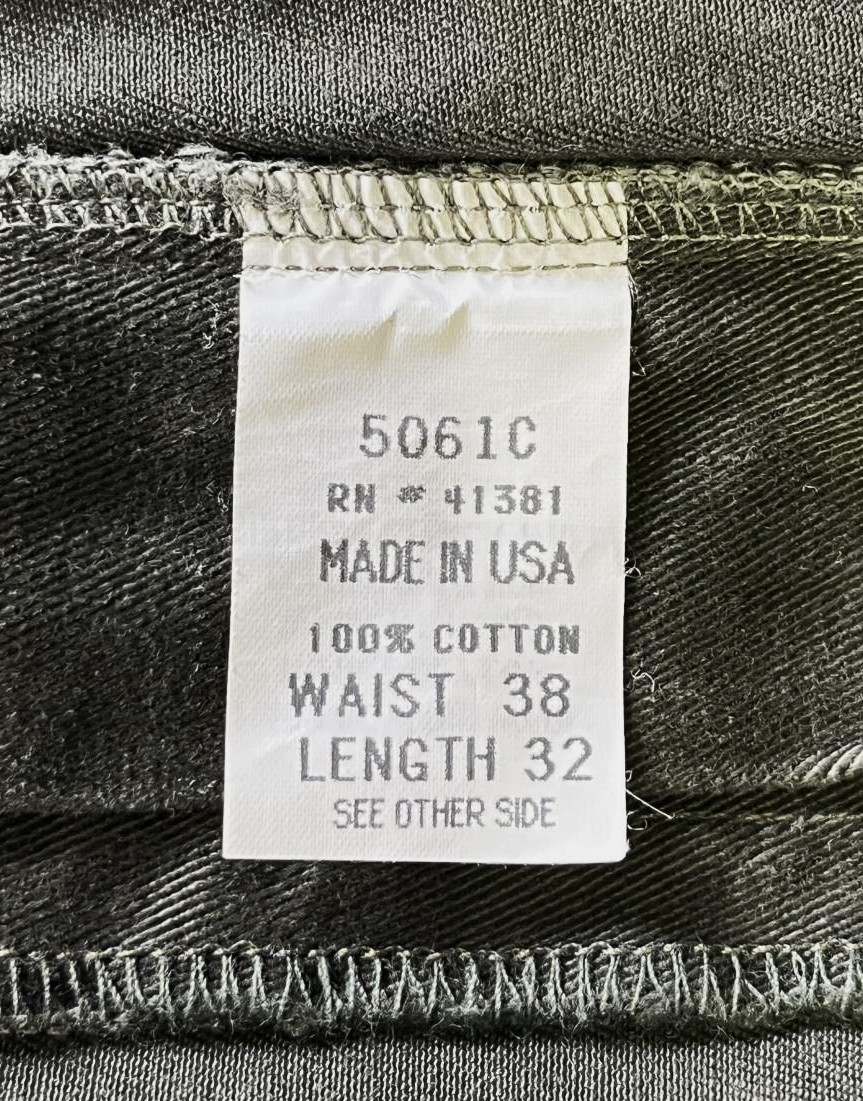 画像3: 90'S RALPH LAUREN "ボックスロゴ" ツープリーツ チノパンツ ダークオリーブ USA製 (VINTAGE)