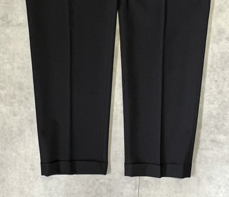 画像: 90'S RALPH LAUREN ツープリーツ ウール スラックス ブラック (MINT CONDITION)