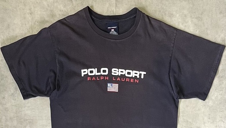 画像: 90'S RALPH LAUREN "POLO SPORT" 半袖 Tシャツ フェードネイビー (VINTAGE)