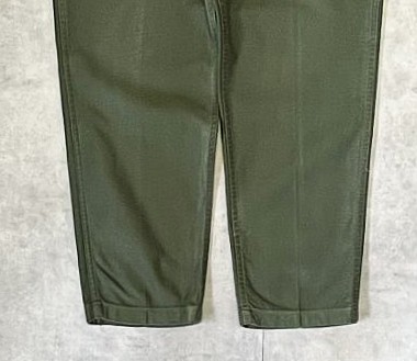 画像: 70'S アメリカ軍 US ARMY "OG107" コットンサテン ベイカーパンツ ミリタリーグリーン W32L31 (VINTAGE)