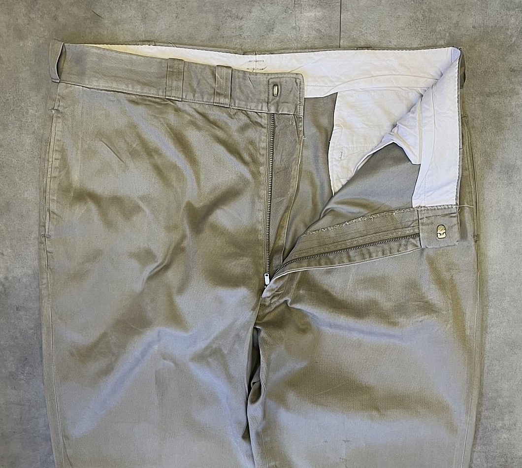 画像: 60'S アメリカ軍 US ARMY コットン100% チノパンツ W40L31 IDEALアルミジップ (VINTAGE)