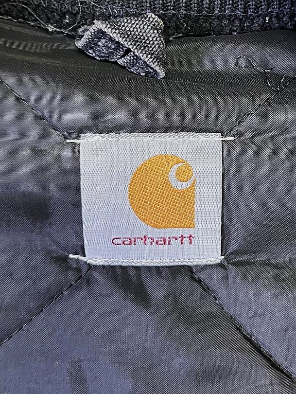 画像2: CARHARTT 裏地キルティング ダックベスト フェードブラック (VINTAGE)
