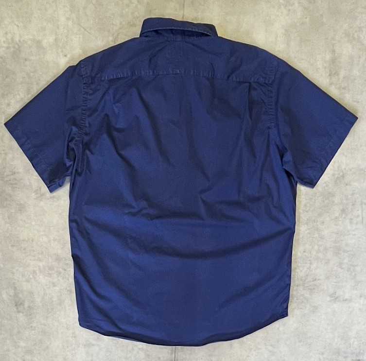 画像4: 90'S RALPH LAUREN ポプリン 半袖 シャツ ネイビー (VINTAGE)