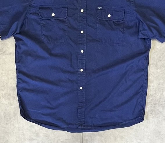 画像: 90'S RALPH LAUREN ポプリン 半袖 シャツ ネイビー (VINTAGE)