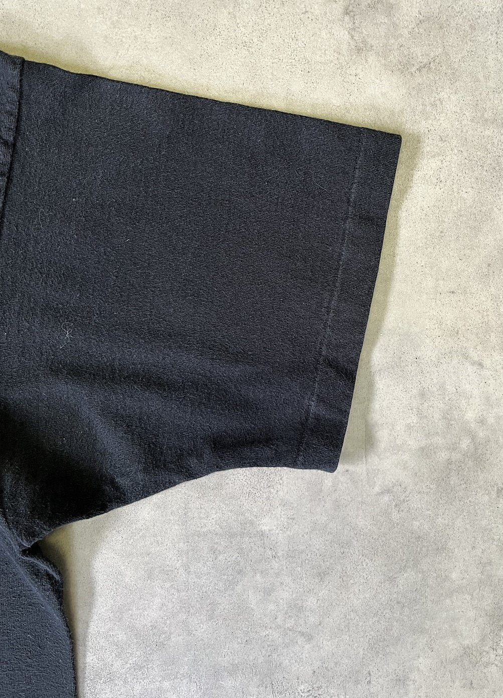 画像4: 90'S BVD シングルステッチ 耳付きポケット 半袖 Tシャツ ブラック USA製 (VINTAGE)