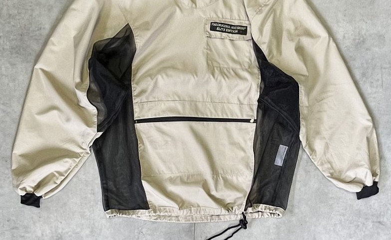 画像: THE ORIGINAL BUG SHIRT ナイロン/メッシュ アノラック ベージュ/ブラック カナダ製 (VINTAGE)