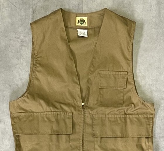 画像: 70'S IDEAL ハンティングベスト TALONジップ タン (VINTAGE)