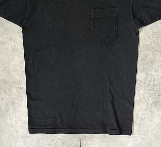 画像: 90'S BVD シングルステッチ 耳付きポケット 半袖 Tシャツ ブラック USA製 (VINTAGE)