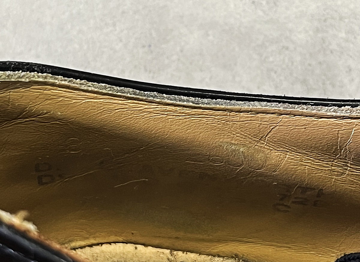 画像: 60'S アメリカ軍 US NAVY "D.J.LEAVENWORTH製" 6アイレット レザーソール サービスシューズ US8R (VINTAGE)