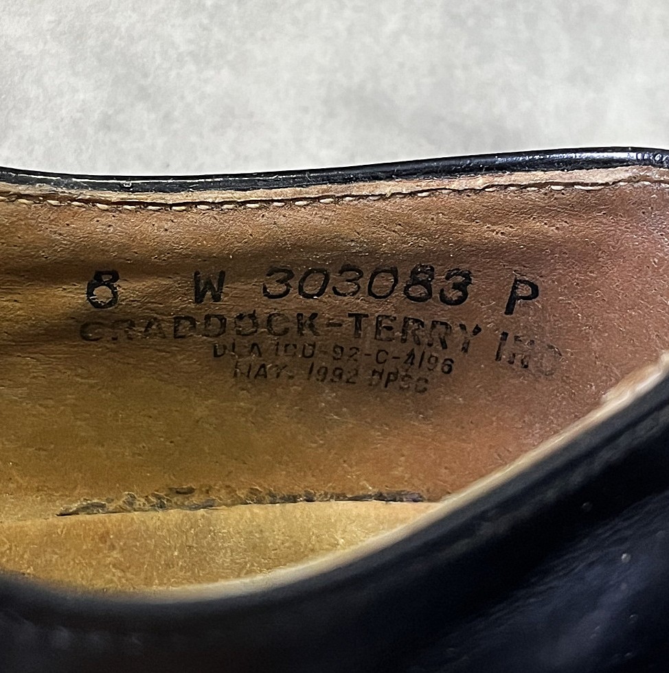 画像: 90'S アメリカ軍 US NAVY "CRADDOCK-TERRY製" ラバーソール サービスシューズ US8W (VINTAGE)