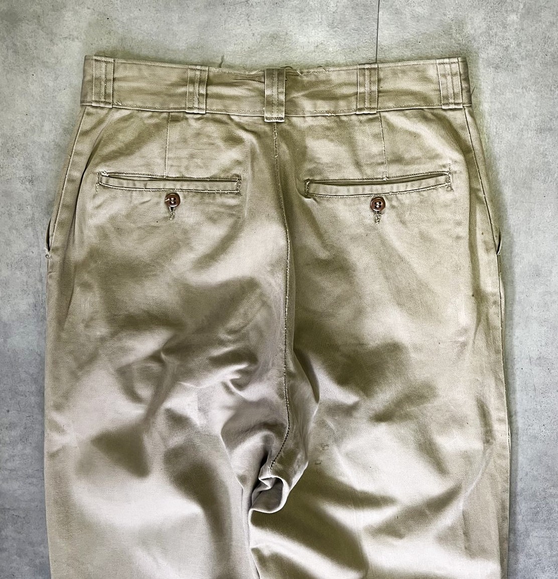 画像: 50'S アメリカ軍 US ARMY "MIL-T-2064B" ボタンフライ チノパンツ ベージュ (VINTAGE)