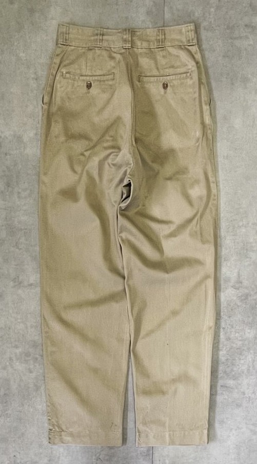 画像5: 50'S アメリカ軍 US ARMY "MIL-T-2064B" ボタンフライ チノパンツ ベージュ (VINTAGE)
