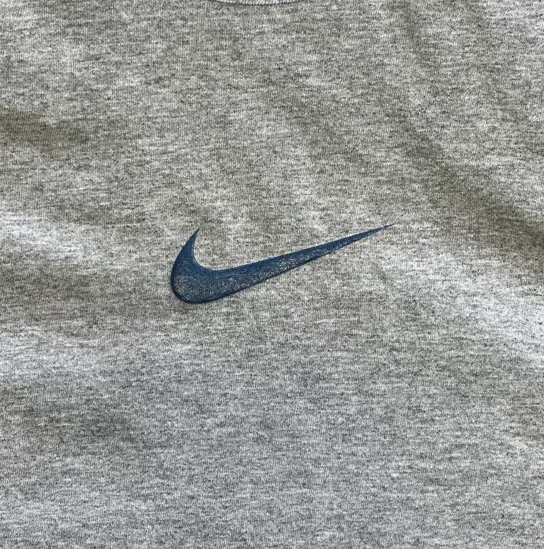 画像3: 00'S NIKE センターロゴ 半袖 Tシャツ グレー (VINTAGE)