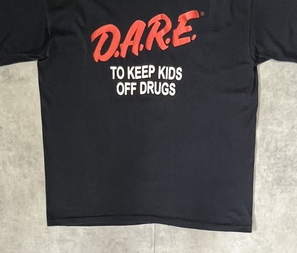画像: 90'S D.A.R.E. シングルステッチ 半袖 Tシャツ ブラック (VINTAGE)
