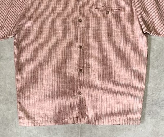 画像: 03'S PATAGONIA ヘンプ100% 半袖 オープンカラーシャツ チェック柄 (VINTAGE)