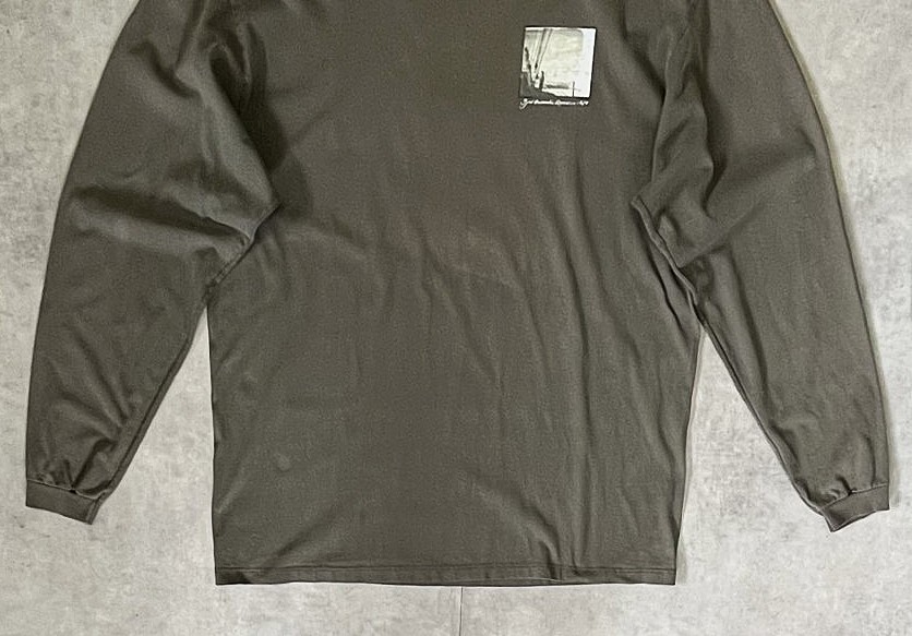 画像: 90'S PATAGONIA "BENEFICIAL T'S" バックプリント 長袖 Tシャツ カーキ USA製 (VINTAGE)