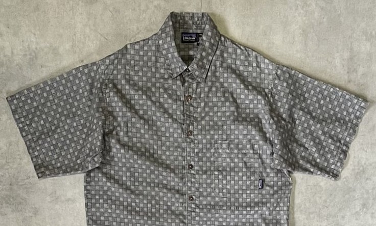 画像: 90'S PATAGONIA 半袖 ACシャツ チェック柄 ポルトガル製 (VINTAGE)