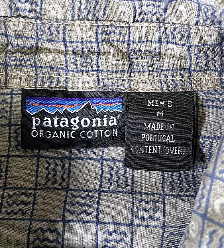 画像2: 90'S PATAGONIA 半袖 ACシャツ チェック柄 ポルトガル製 (VINTAGE)