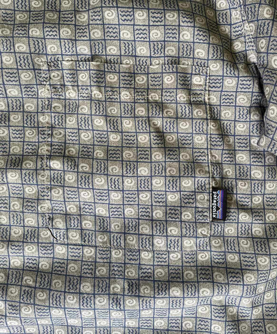 画像3: 90'S PATAGONIA 半袖 ACシャツ チェック柄 ポルトガル製 (VINTAGE)
