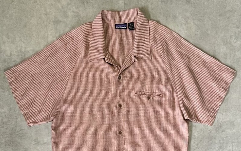 画像: 03'S PATAGONIA ヘンプ100% 半袖 オープンカラーシャツ チェック柄 (VINTAGE)