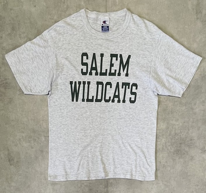 画像1: 90'S CHAMPION 青タグ シングルステッチ 半袖 Tシャツ アッシュグレー USA製 (VINTAGE)