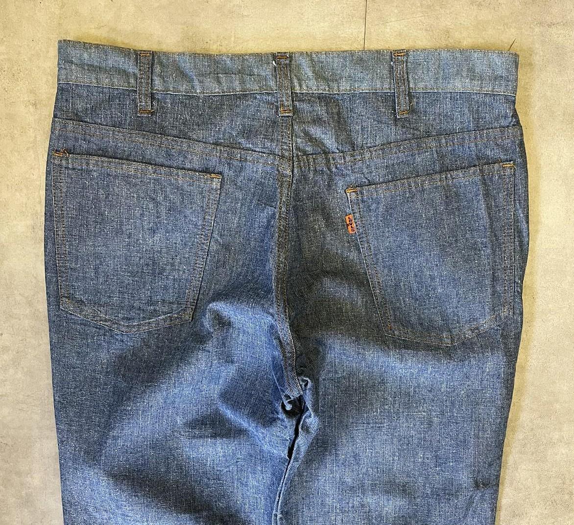 画像: 70'S LEVIS ボタン裏32 ブーツカットデニム インディゴ 42TALONジップ USA製 (DEADSTOCK)