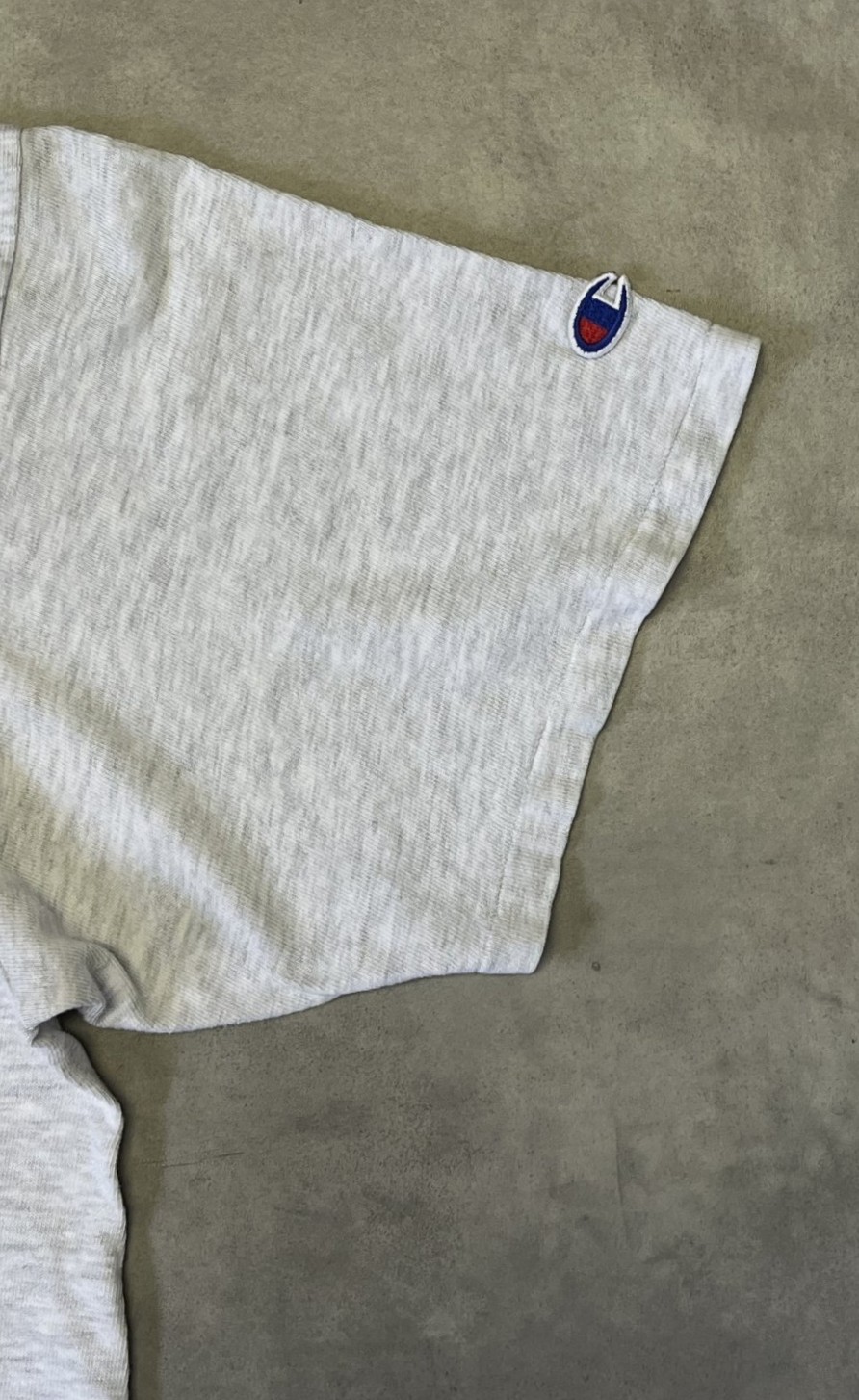 画像3: 90'S CHAMPION 青タグ シングルステッチ 半袖 Tシャツ アッシュグレー USA製 (VINTAGE)