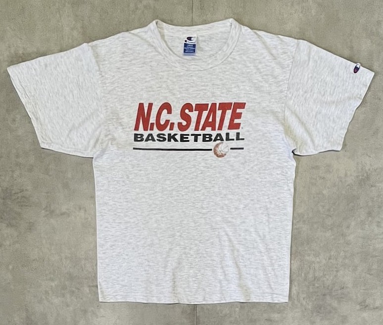 画像1: 90'S CHAMPION 青タグ シングルステッチ 半袖 Tシャツ アッシュグレー USA製 (VINTAGE)