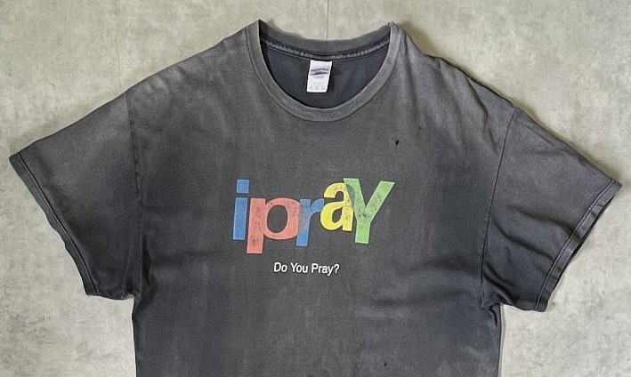 画像: 90'S ipray 半袖 Tシャツ フェードブラック (VINTAGE)