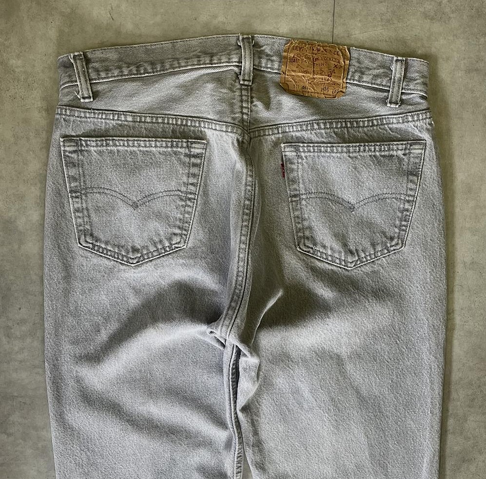 画像: 80'S LEVIS 501 デニム 先染めグレー W36L30 USA製 (VINTAGE)